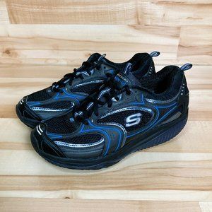 Skechers Shape Ups XF Accelerators Black Blue - Women's Size 8.5